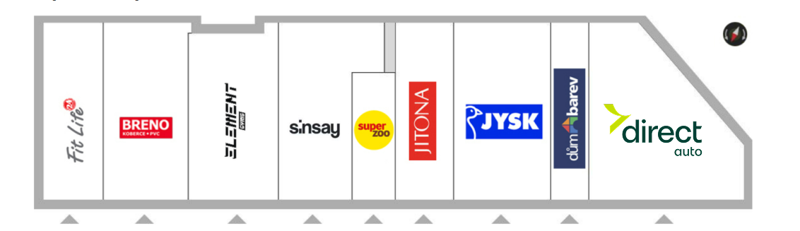 Mapa nákupního centra